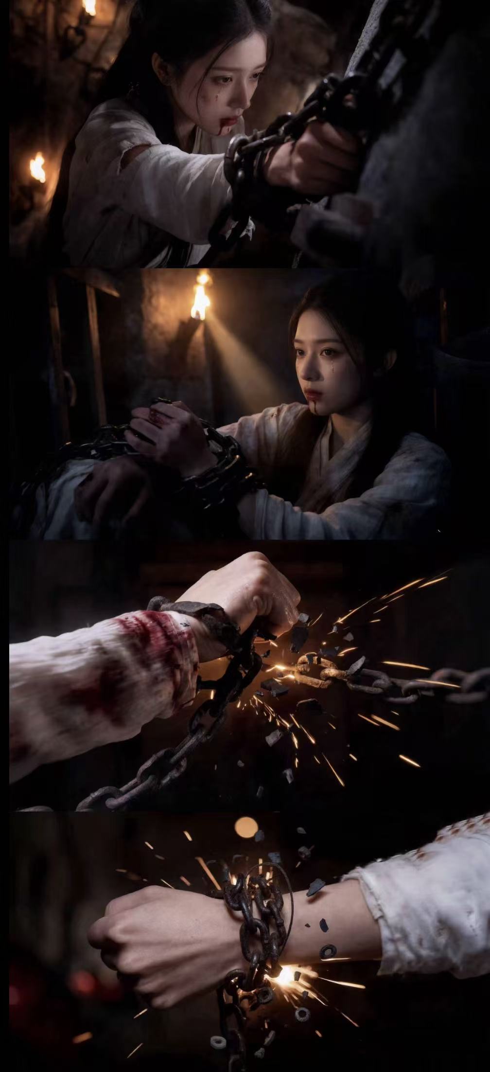 镜头 2 · 挣脱铁链